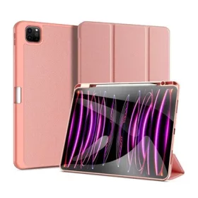  Dux Ducis IPAD Pro 13 (2024) DUX DUCIS DOMO tok álló, bőr hatású aktív FLIP, ceruza tartó, RÓZSASZÍN