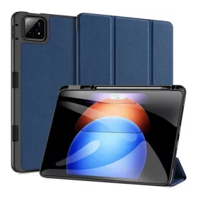   Dux Ducis Xiaomi Pad 6S Pro DUX DUCIS DOMO tok álló, bőr hatású aktív FLIP, ceruza tartó, SÖTÉTKÉK