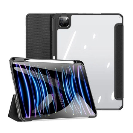 Dux Ducis IPAD Pro 11 (2024) DUX DUCIS TOBY tok álló, bőr hatású aktív FLIP, ceruza tartó, FEKETE