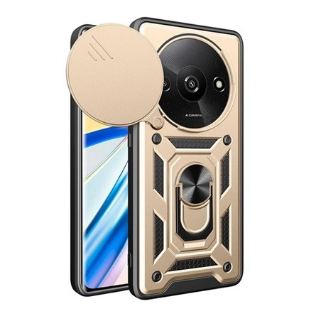 Gigapack Redmi A3 4G Gigapack Defender szilikon telefonvédő ütésállóság, kameravédő, ARANY