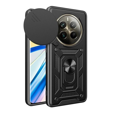 Gigapack Realme 12 Pro Plus 5G Gigapack Defender szilikon telefonvédő ütésállóság, kameravédő, FEKETE