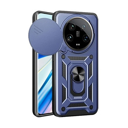 Gigapack Xiaomi 14 Ultra 5G Gigapack Defender szilikon telefonvédő ütésállóság, kameravédő, SÖTÉTKÉK