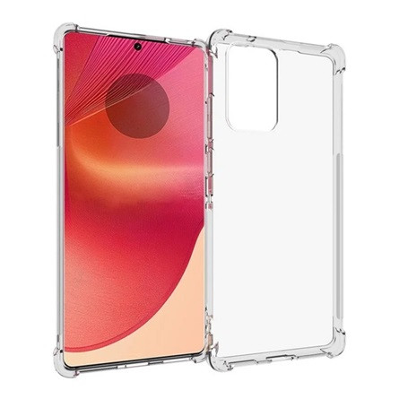 Gigapack Motorola Edge 50 Fusion 5G Gigapack Szilikon telefonvédő ütésállóság, légpárnás sarok, ÁTLÁTSZÓ