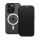 Gigapack iPhone 14 Pro Max Gigapack Tok álló, bőr hatású FLIP, MagSafe, FEKETE