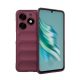 Gigapack Tecno Spark 20 4G Gigapack Szilikon telefonvédő ütésállóság, 3D, BORDÓ