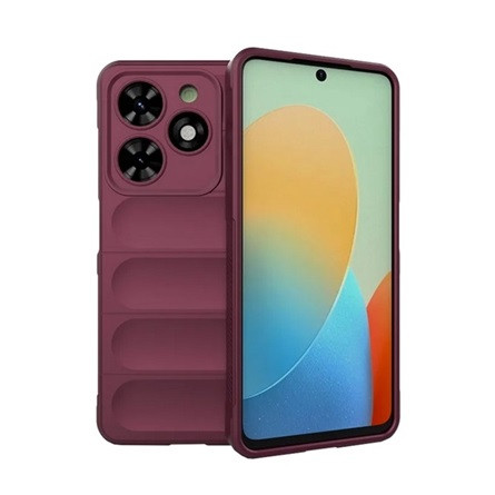 Gigapack Tecno Spark Go 2024 4G Gigapack Szilikon telefonvédő ütésállóság, 3D, BORDÓ
