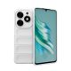 Gigapack Tecno Spark 20 4G Gigapack Szilikon telefonvédő ütésállóság, 3D, FEHÉR