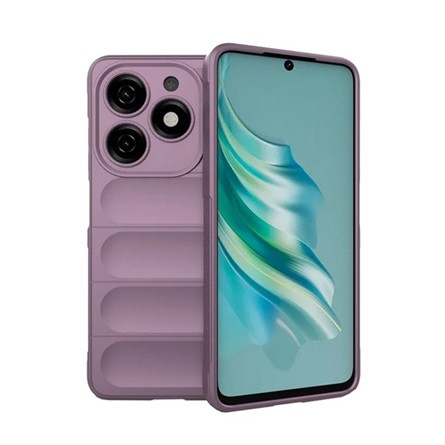 Gigapack Tecno Spark 20 4G Gigapack Szilikon telefonvédő ütésállóság, 3D, LILA