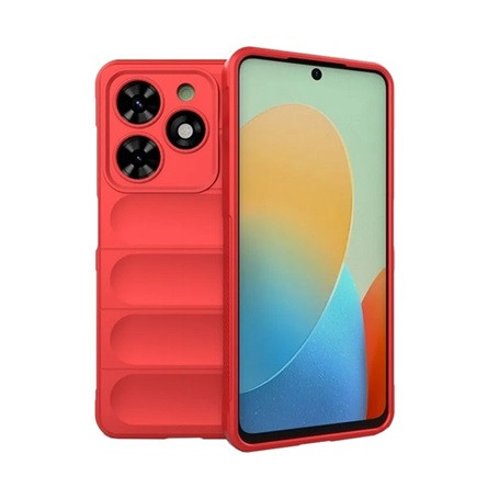 Gigapack Tecno Spark Go 2024 4G Gigapack Szilikon telefonvédő ütésállóság, 3D, PIROS