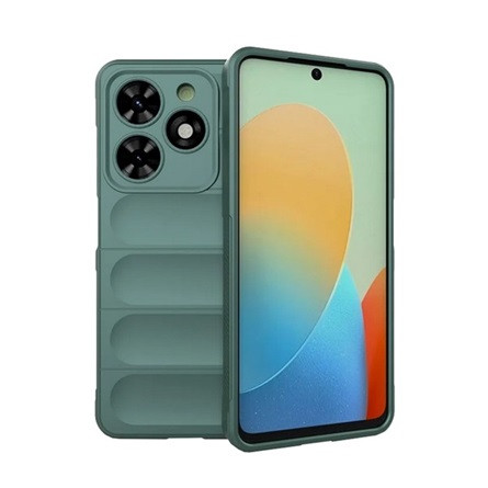 Gigapack Tecno Spark Go 2024 4G Gigapack Szilikon telefonvédő ütésállóság, 3D, SÖTÉTZÖLD