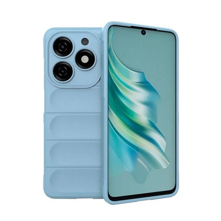 Gigapack Tecno Spark 20 4G Gigapack Szilikon telefonvédő ütésállóság, 3D, VILÁGOSKÉK