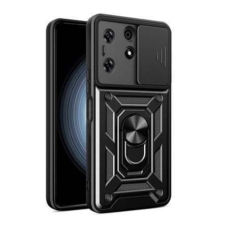 Gigapack Tecno Spark 10 Pro 4G Gigapack Defender szilikon telefonvédő ütésállóság, kameravédő, FEKETE