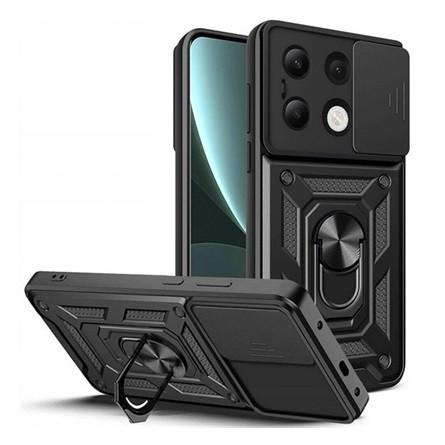 Gigapack Redmi Note 13 4G Gigapack Defender szilikon telefonvédő ütésállóság, kameravédő, FEKETE