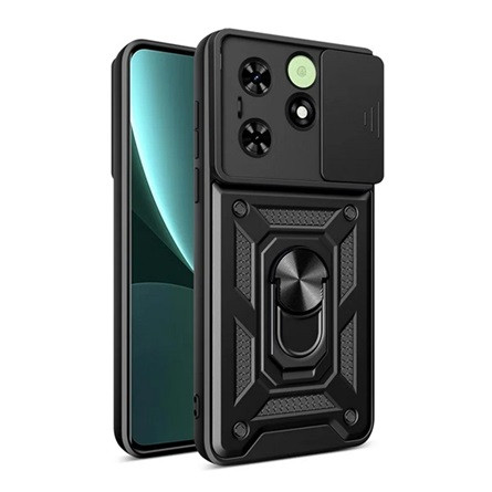 Gigapack Tecno Spark Go 2023 4G Gigapack Defender szilikon telefonvédő ütésállóság, kameravédő, FEKETE