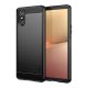 Mofi Sony Xperia 10 VI 5G MOFI szilikon telefonvédő ütésállóság, karbon minta, FEKETE