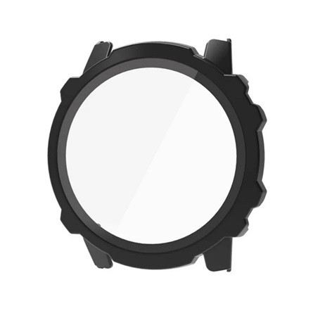 Gigapack Amazfit Falcon Gigapack Műanyag keret BUMPER, ütésállóság + kijelzővédő üveg, FEKETE