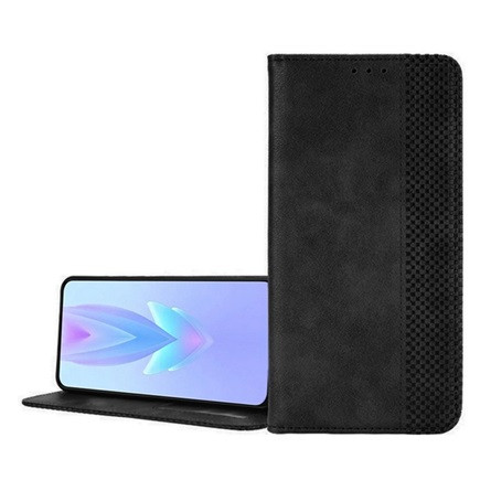 Gigapack Tecno Spark 20 Pro Plus 4G Gigapack Tok álló, bőr hatású FLIP, mozaik, FEKETE
