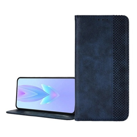 Gigapack Tecno Spark 20 Pro Plus 4G Gigapack Tok álló, bőr hatású FLIP, mozaik, SÖTÉTKÉK