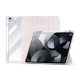 Dux Ducis IPAD Pro 12.9 (2022) DUX DUCIS UNID tok álló, textil hatású aktív FLIP, ceruza tartó, RÓZSASZÍN