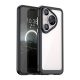 Gigapack Huawei Pura 70 Pro 5G Gigapack Szilikon telefonvédő ütésállóság, átlátszó hátlap, FEKETE