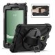 Gigapack Samsung Tab Active 5 LTE Gigapack Defender műanyag telefonvédő ütésállóság, 360° + kézpánt, FEKETE