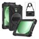 Gigapack Samsung Tab Active 5 WIFI Gigapack Defender műanyag telefonvédő ütésállóság, vállpánt, FEKETE