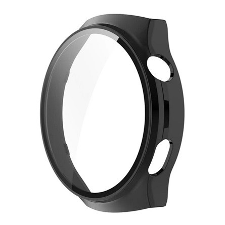 Gigapack Huawei Watch 4 Pro Gigapack Műanyag keret BUMPER, ütésállóság + kijelzővédő üveg, FEKETE