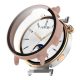 Gigapack Huawei Watch GT 4 41mm Gigapack Műanyag keret BUMPER, ütésállóság + kijelzővédő üveg, RÓZSASZÍN