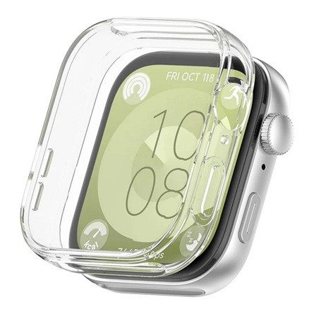 Gigapack Huawei Watch Fit 3 Gigapack Szilikon keret BUMPER, ütésálló, ÁTLÁTSZÓ