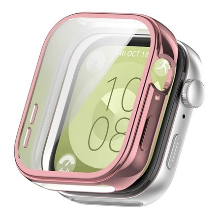 Gigapack Huawei Watch Fit 3 Gigapack Szilikon keret BUMPER, ütésálló, RÓZSASZÍN