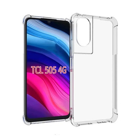 Gigapack TCL 505 4G Gigapack Szilikon telefonvédő ütésállóság, légpárnás sarok, ÁTLÁTSZÓ