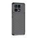 Gigapack Xiaomi Poco F6 Pro 4G Gigapack Szilikon telefonvédő ütésállóság, karbon minta, FEKETE