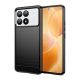 Gigapack Xiaomi Poco F6 Pro 4G Gigapack Szilikon telefonvédő ütésállóság, karbon minta, FEKETE