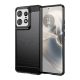 Gigapack Motorola Edge 50 Pro 5G Gigapack Szilikon telefonvédő ütésállóság, karbon minta, FEKETE