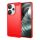 Gigapack Xiaomi Poco F6 4G Gigapack Szilikon telefonvédő ütésállóság, karbon minta, PIROS