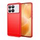 Gigapack Xiaomi Poco F6 Pro 4G Gigapack Szilikon telefonvédő ütésállóság, karbon minta, PIROS