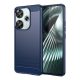 Gigapack Xiaomi Poco F6 4G Gigapack Szilikon telefonvédő ütésállóság, karbon minta, SÖTÉTKÉK