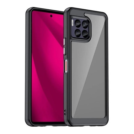 Gigapack T Phone 2 Pro 5G Gigapack Szilikon telefonvédő ütésállóság, átlátszó hátlap, FEKETE