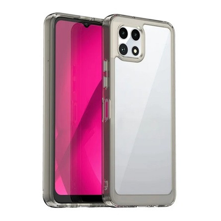 Gigapack T Phone 2 5G Gigapack Szilikon telefonvédő ütésállóság, átlátszó hátlap, VILÁGOSSZÜRKE