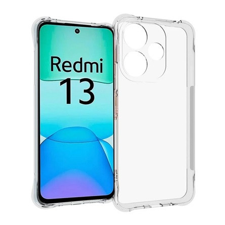 Gigapack Redmi 13 4G Gigapack Szilikon telefonvédő ütésállóság, légpárnás sarok, ÁTLÁTSZÓ