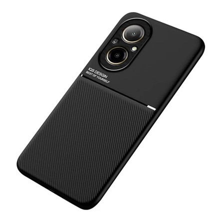 Gigapack Realme C67 4G Gigapack Szilikon telefonvédő ütésállóság, csíkos, FEKETE