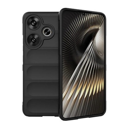 Gigapack Xiaomi Poco F6 4G Gigapack Szilikon telefonvédő ütésállóság, 3D, FEKETE