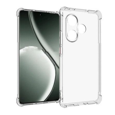 Gigapack Realme GT 6T 5G Gigapack Szilikon telefonvédő ütésállóság, légpárnás sarok, ÁTLÁTSZÓ