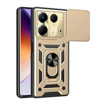 Gigapack Infinix Note 40 4G Gigapack Defender szilikon telefonvédő ütésállóság, kameravédő, ARANY