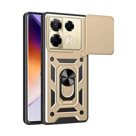 Gigapack Infinix Note 40 Pro 4G Gigapack Defender szilikon telefonvédő ütésállóság, kameravédő, ARANY