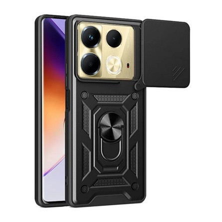 Gigapack Infinix Note 40 4G Gigapack Defender szilikon telefonvédő ütésállóság, kameravédő, FEKETE