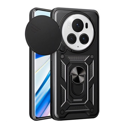 Gigapack Honor Magic6 Pro 5G Gigapack Defender szilikon telefonvédő ütésállóság, kameravédő, FEKETE