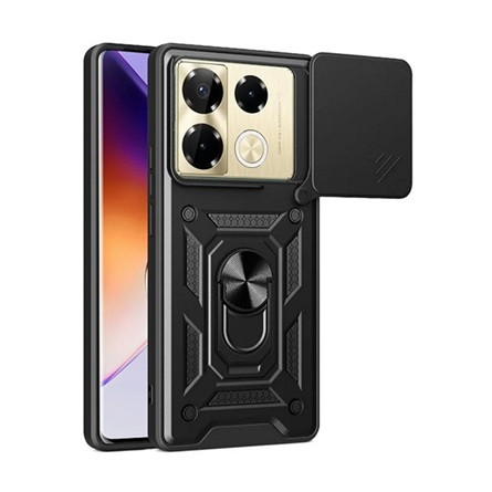 Gigapack Infinix Note 40 Pro 5G Gigapack Defender szilikon telefonvédő ütésállóság, kameravédő, FEKETE