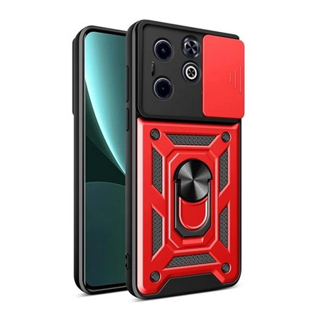 Gigapack Infinix Hot 40i 4G Gigapack Defender szilikon telefonvédő ütésállóság, kameravédő, PIROS
