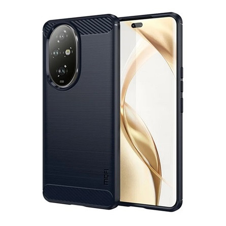 Mofi Honor 200 Pro 5G MOFI szilikon telefonvédő ütésállóság, karbon minta, SÖTÉTKÉK
